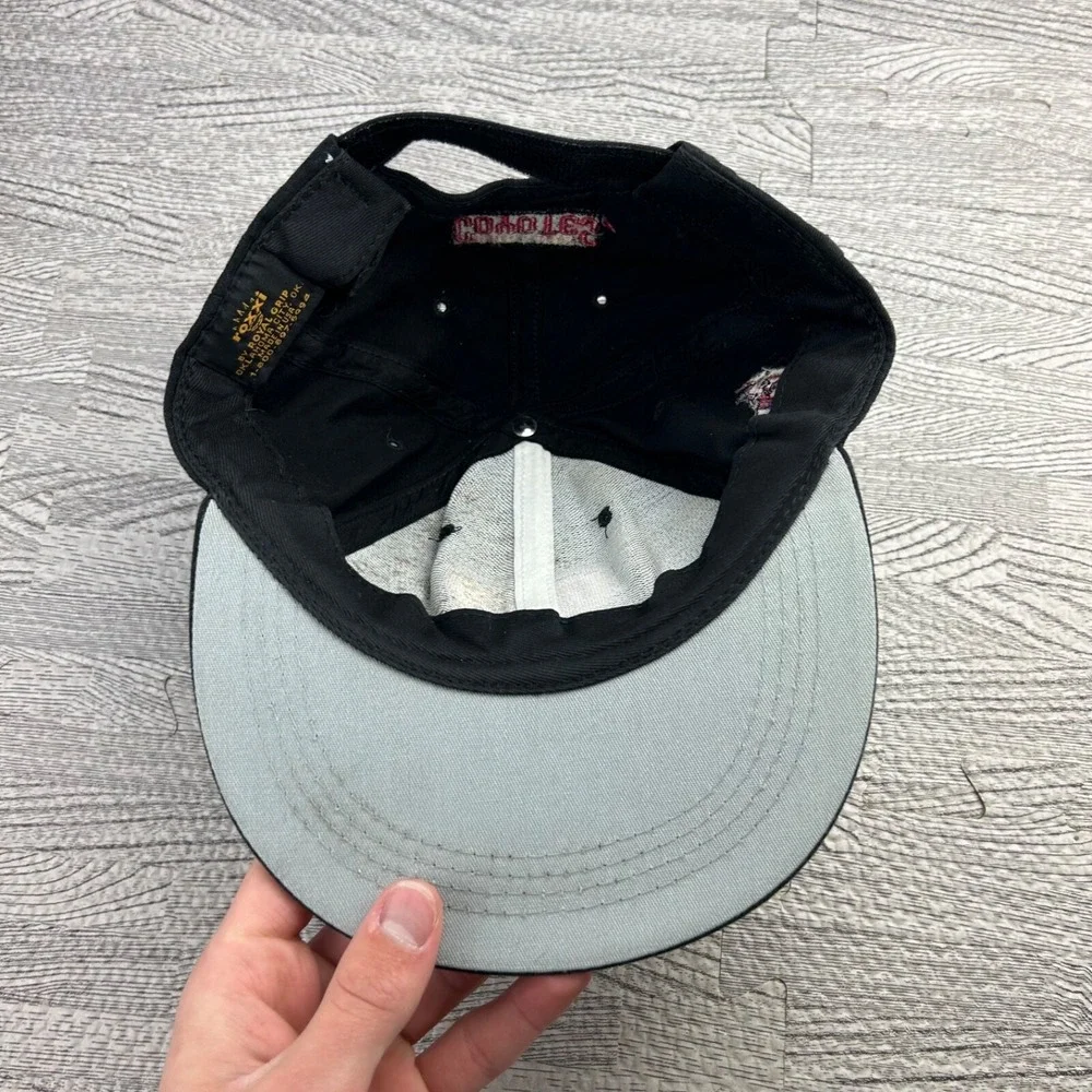 Vintage‎ 90s Phoenix Coyotes Hat Cap Strap Back Adjustable Black Jeremy Roenick